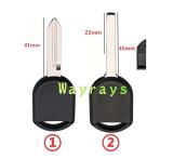 For Ford transponder key shell without chip without logo place