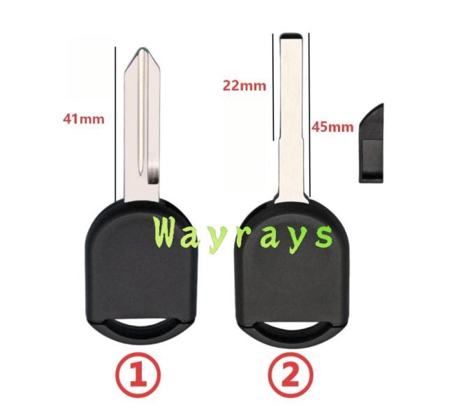 For Ford transponder key shell without chip without logo place