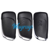 For  Citroen/Peugeot CE0523 ID46 chip PCF7941A with ASK 434mhz 2/3button Modified remote key，battery on the PCB,VA2/HU83 blade