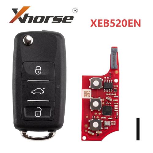 XEB520EN Xhorse Second Generation B5 type 3 button remote with XT57 Super chip,Replace XEB510EN