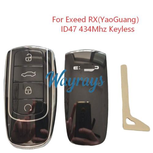 Original for Chery Exeed RX ID47 chip with 434mhz keyless 4 button remote key