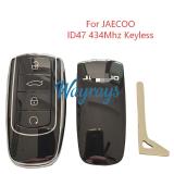 Original for Chery JAECOO ID47 chip with 434mhz keyless 4 button remote key