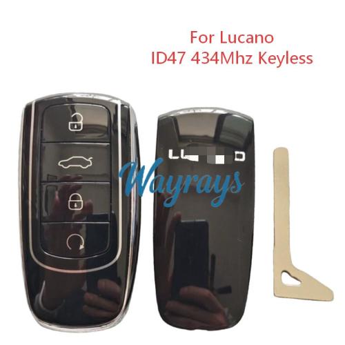Original for Chery LUCANO ID47 chip with 434mhz keyless 4 button remote key