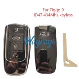 Original for Chery Tiggo 9 ID47 chip with 434mhz keyless 4 button remote key