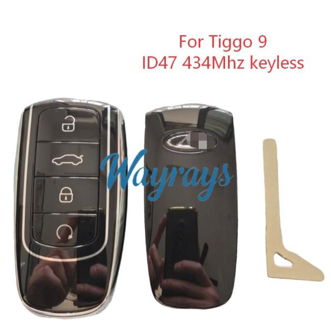 Original for Chery Tiggo 9 ID47 chip with 434mhz keyless 4 button remote key