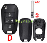 For Citroen Peugeot key shell without logo