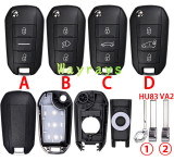 For Citroen Peugeot key shell without logo
