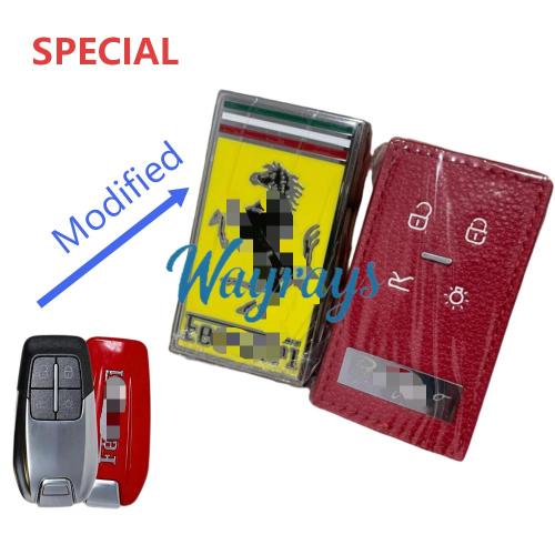 For Ferrari Portofino High-quality glossy enamel glaze modified key shell with OEM logo place