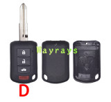 For Mitsubishi upgrade key shell  without logo