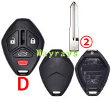 For Mitsubishi key shell without logo