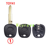 For Toyota Lexus transponder key shell without chip with logo place