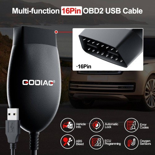 GODIAG GD101 J2534 Passthru Diagnostic Cable, for Ford Mazda/ Honda/ Toyota/ Renault/ Forscan/ ScanMaster/ SDD/ PCM-Flash/ ELM327/ J1979