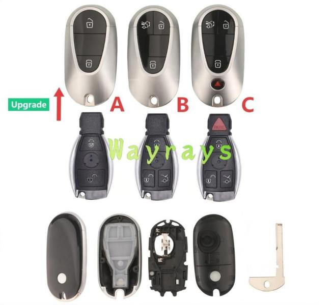 For Benz BGA E/C/S modifed key shell without logo place