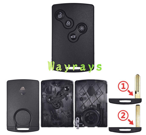 For Renault key shell with OEM logo place