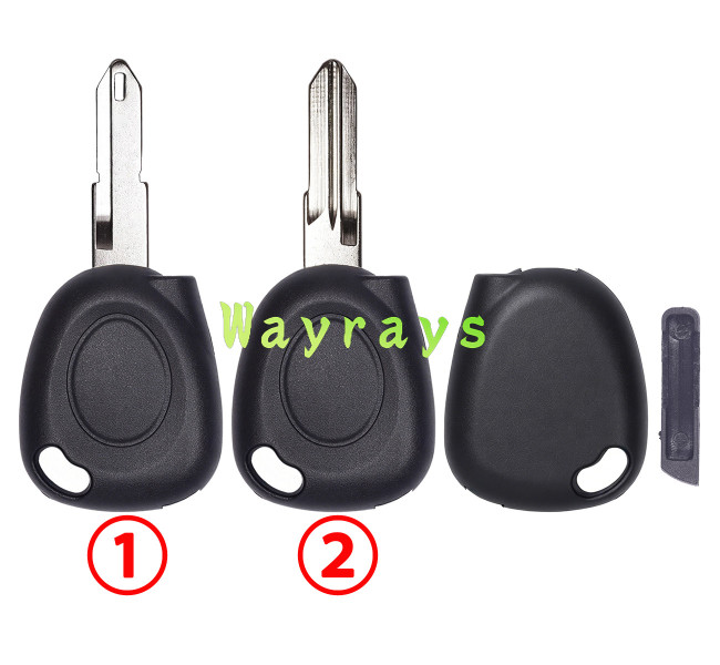 For Renault transponder key shell without chip without logo