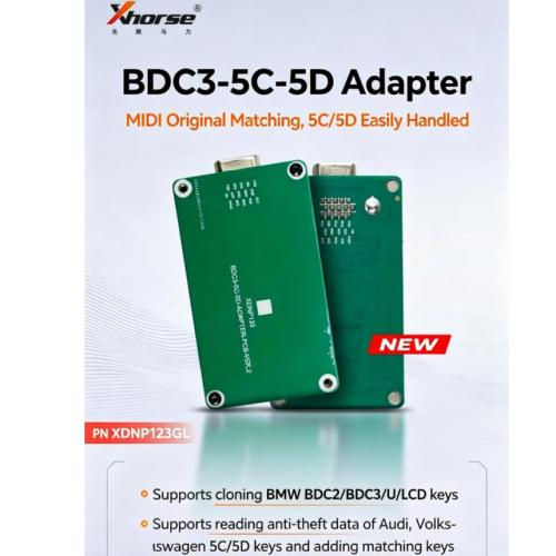 XDNP123GL 2026 Xhorse BM.W BDC3 , Audi/VW 5C/5D Adapter  work with VVDI Key Tool MIDI