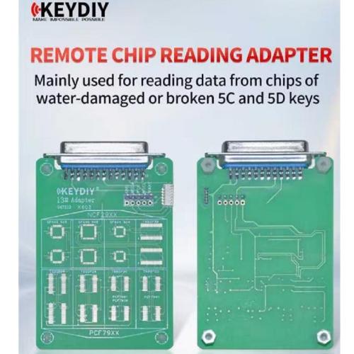 2026 KEYDIY 13# Remote Chip Reading Adapter , for Reading Chip Data from Water-damaged or Broken 5C & 5D Keys