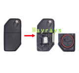 For BMW motorcycle key shell  with round logo place
