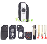 For BMW motorcycle key shell  with round logo place