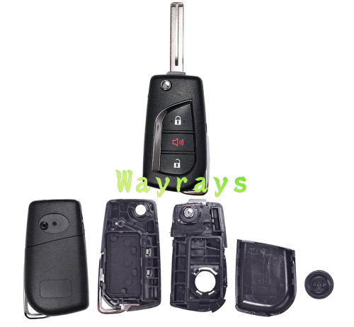 For Toyota HYQ12BFA GQ4-73T 8A chip with FSK 314mhz 2+1 button remote key