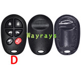 For Toyota key shell without logo