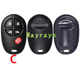 For Toyota key shell without logo