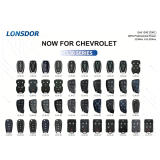2026 Lonsdor for Chevrolet CL30 Series Keys Universal Smart Key, Work with Lonsdor K518 PRO FCV/ K518 PRO and KW100