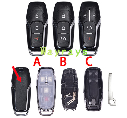 For Ford key shell with HU101 blade   without logo