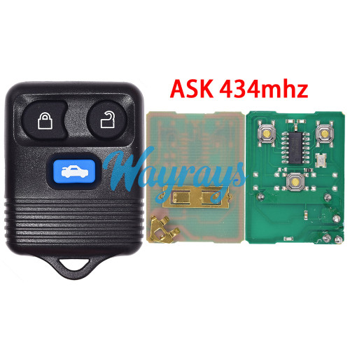 For Ford Transit ASK 434mhz 3 button remote key