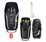 For Ford key shell with HU101 blade   with oval logo place