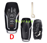 For Ford key shell with HU101 blade   with oval logo place