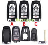 For Ford M3N-A2C93142600 ID49 chip HITAG Pro with FSK 902mhz keyless 4+1 button remote key