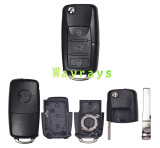 For VW 1J0 959 753 DJ ID48 chip with ASK 315mhz 3 button remote key