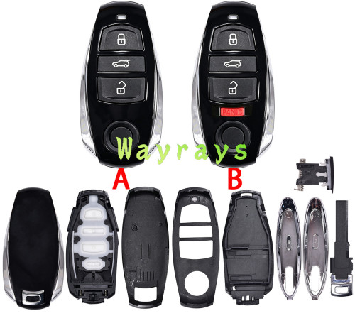 For VW Touareg key shell with round logo place