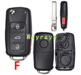For VW 202AD model after 2011 key shell with round logo place