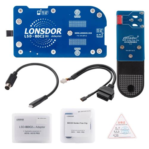 2025 Lonsdor LSD-BDC2(G) Adapter,Support OEM&Lonsdor aftermarket G chassis blank keys, work with K518 series