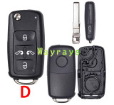 For VW 202AD model after 2011 key shell with round logo place