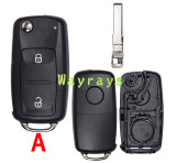 For VW 202AD model after 2011 key shell with round logo place