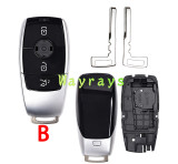 For Benz key shell  with round logo place
