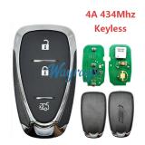 For Chevrolet 4A chip with 434mhz keyless 3 button remote key