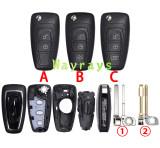For Ford Focus Mondeo key shell with oval logo place