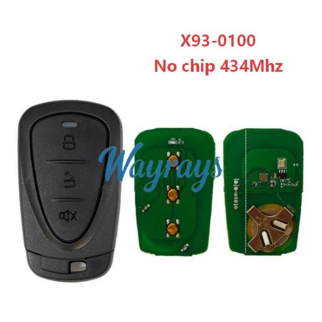 For Motorcycle SsangyongX93-0100 No chip with ASK 434mhz 3 button remote key