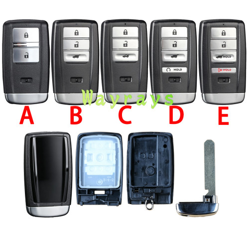 For Acura MDX RDX ILX RLX TLX key shell without logo,if need wholesale,pls ask your sale for the price