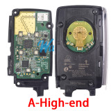 Original for Landrover 2018+ PEPS model ID49 chip Hitag Pro with FSK 434mhz keyless 4+1 button remote key，High/Low-end version