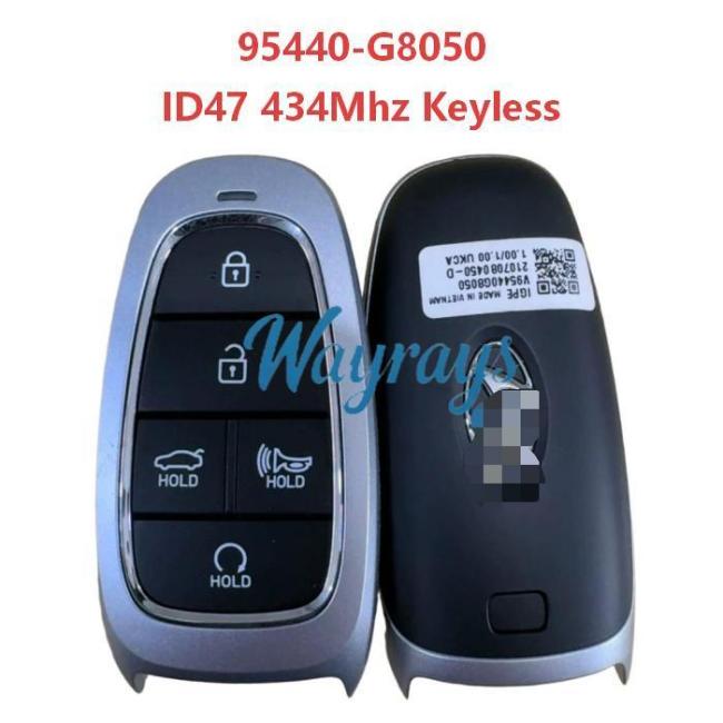 Original for Hyundai 95440-G8050 ID47 chip with 434mhz keyless 5 button remote key