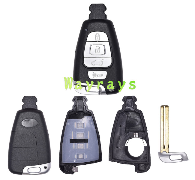 For hyundai key shell without logo place