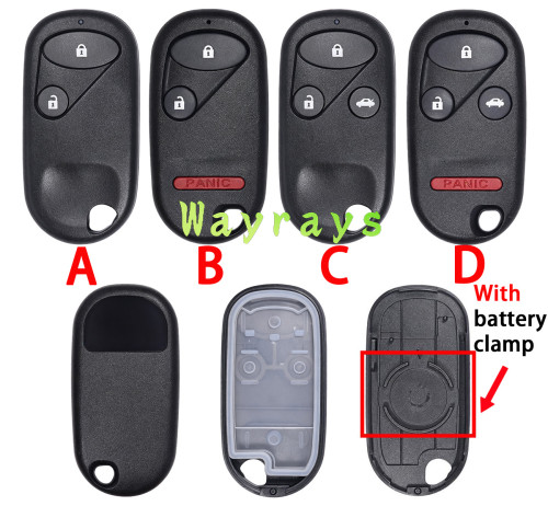 [with battery clamp] For Honda key shell without logo