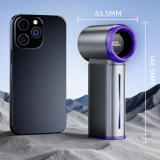 2026 New Portable Handheld Mini Fan – High-Power Brushless Motor, Rechargeable, Foldable, Lipstick-Sized Design