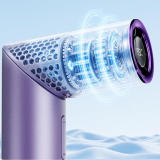 2026 New Portable Handheld Mini Fan – High-Power Brushless Motor, Rechargeable, Foldable, Lipstick-Sized Design