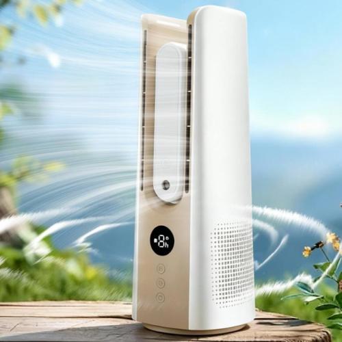 2026 New Home/Office Fan (Pedestal/Desktop): Bladeless, USB-Rechargeable, Cooling, Humidifying, Air Circulating
